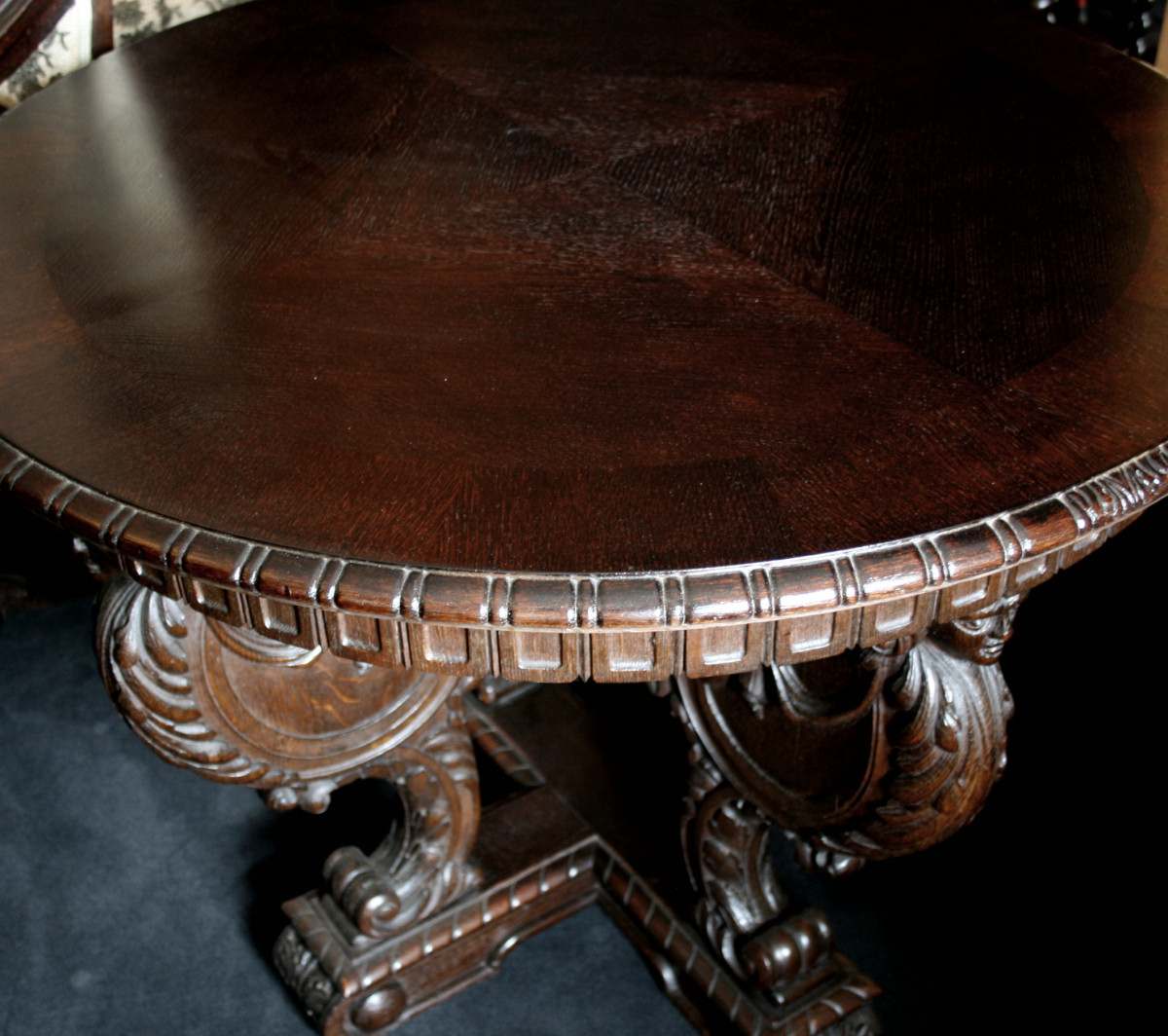 Herrenzimmer um 1930, Rauchtisch Herrenzimmer um 1930, Rauchtisch