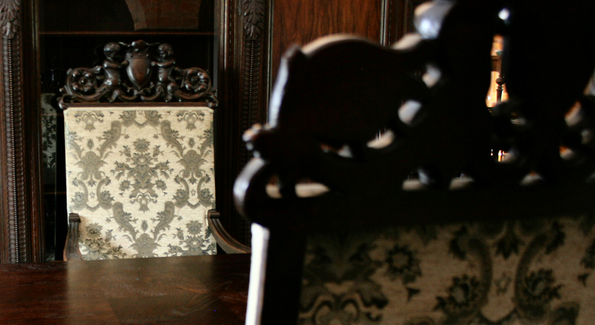 Herrenzimmer um 1930, Stühle Herrenzimmer um 1930, Stühle