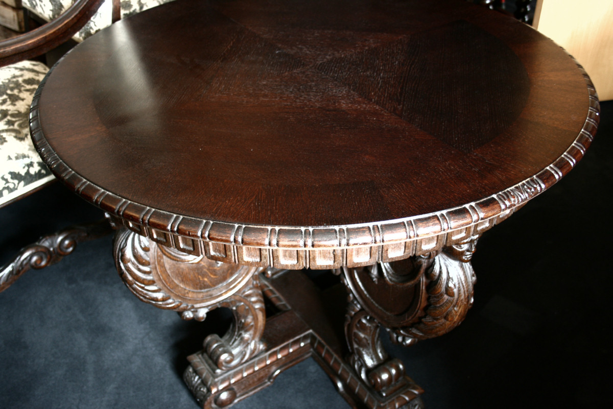 Rauchtisch 1930, eiche dunkel Rauchtisch um 1930, eiche dunkel